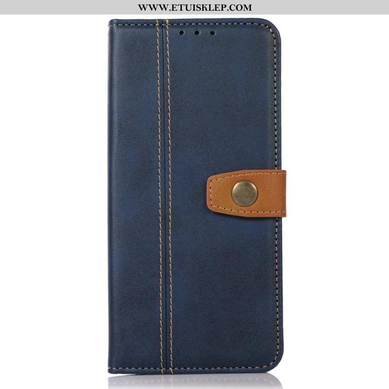 Etui Folio do Xiaomi Redmi Note 12 4G Taśma Tapicerska